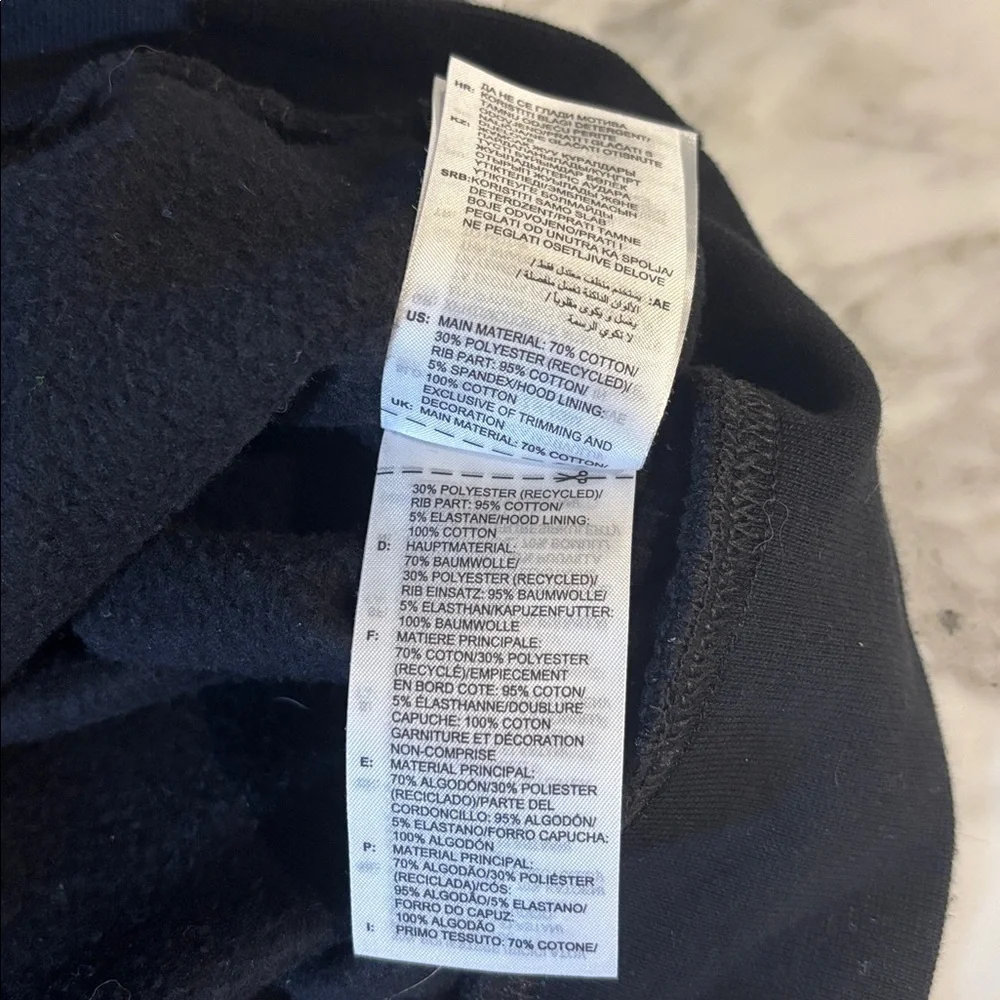 Adidas OG Men's Black Hoodie with White Accents